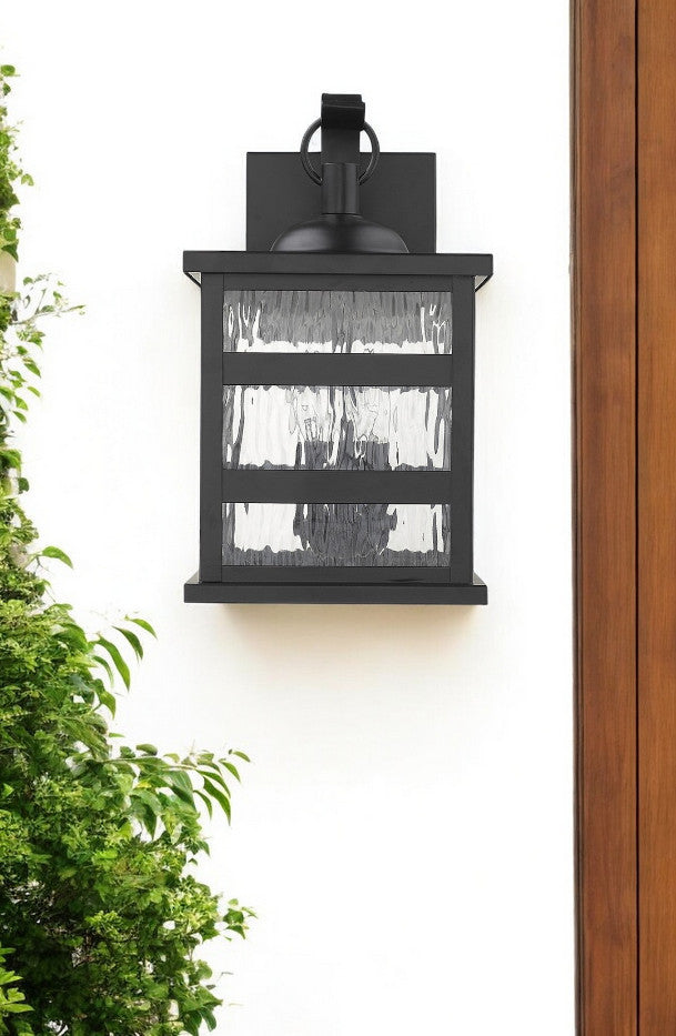 Homeroots Morris 3-light Matte Black Wall Light   398342
