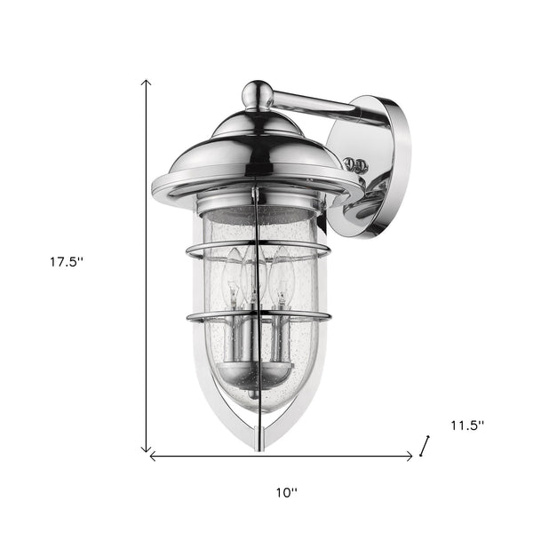 Homeroots Dylan 3-light Chrome Wall Light   398343