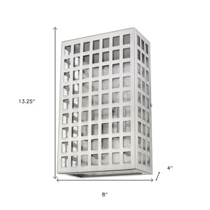 Homeroots Letzel 2-light Satin Nickel Ada Wall Sconce   398350