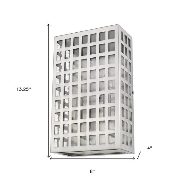 Homeroots Letzel 2-light Satin Nickel Ada Wall Sconce   398350