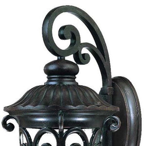 Homeroots Naples 3-light Marbelized Mahogany Wall Light   398355