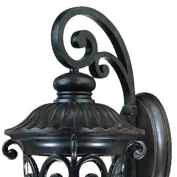 Homeroots Naples 3-light Marbelized Mahogany Wall Light   398355
