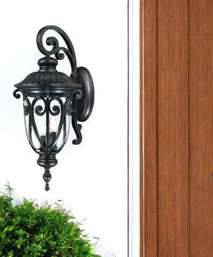 Homeroots Naples 3-light Marbelized Mahogany Wall Light   398355