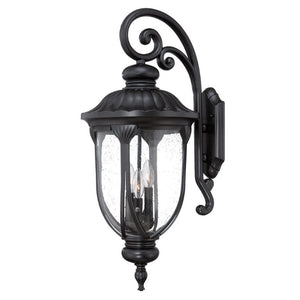 HomeRoots Laurens Triple Arm Matte Black Metal Sconce for Modern Hallway or Living Room 398357