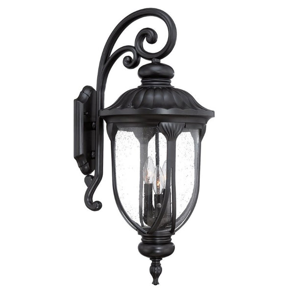 Laurens Triple Arm Matte Black Metal Sconce for Modern Hallway or Living Room