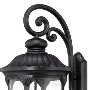 Laurens Triple Arm Matte Black Metal Sconce for Modern Hallway or Living Room