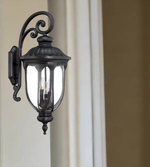 Homeroots Laurens 3-light Matte Black Wall Light   398357