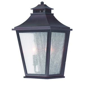 Homeroots Xl Antique Bronze Two Light Pocket Lantern Wall Light   398360