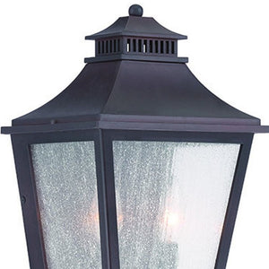 Homeroots Xl Antique Bronze Two Light Pocket Lantern Wall Light   398360