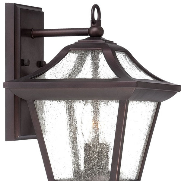 Homeroots Xl Antique Bronze Birdhouse Shape Outdoor Wall Light   398367