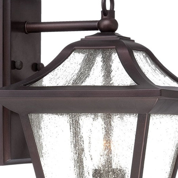 Homeroots Xl Antique Bronze Birdhouse Shape Outdoor Wall Light   398367