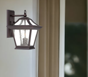 Homeroots Xl Antique Bronze Birdhouse Shape Outdoor Wall Light   398367