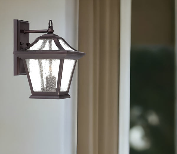 Homeroots Xl Antique Bronze Birdhouse Shape Outdoor Wall Light   398367