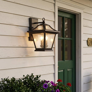 Xl Matte Black Birdhouse Style Exterior Wall Sconce for Porch and Patio Decor