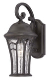 Homeroots Xl Matte Black Tapered Goblet Wall Light   398371