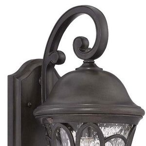 Homeroots Xl Matte Black Tapered Goblet Wall Light   398371