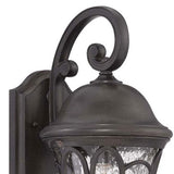 Homeroots Xl Matte Black Tapered Goblet Wall Light   398371