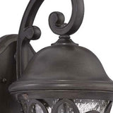 Homeroots Xl Matte Black Tapered Goblet Wall Light   398371