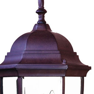 Homeroots Dark Brown Ornamental Lantern Wall Light   398379