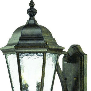 Homeroots Two Light Antique Black Carousel Lantern Wall Light   398395