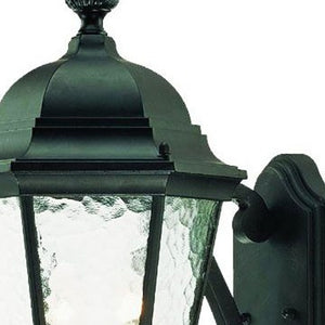 Homeroots Two Light Matte Black Carousel Lantern Wall Light   398396