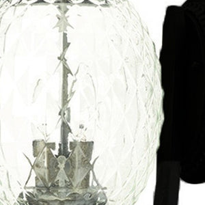 Homeroots Matte Black Pineapple Wall Light   398402