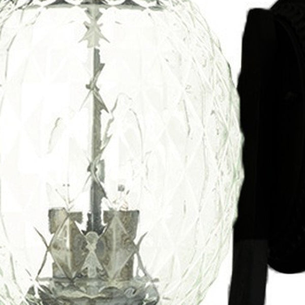 Homeroots Matte Black Pineapple Wall Light   398402