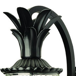 Homeroots Matte Black Hanging Pineapple Wall Light   398404