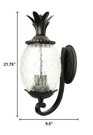 Homeroots Lanai 3-light Black Coral Wall Light   398405