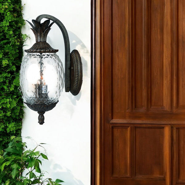 Homeroots Lanai 3-light Black Coral Wall Light   398407