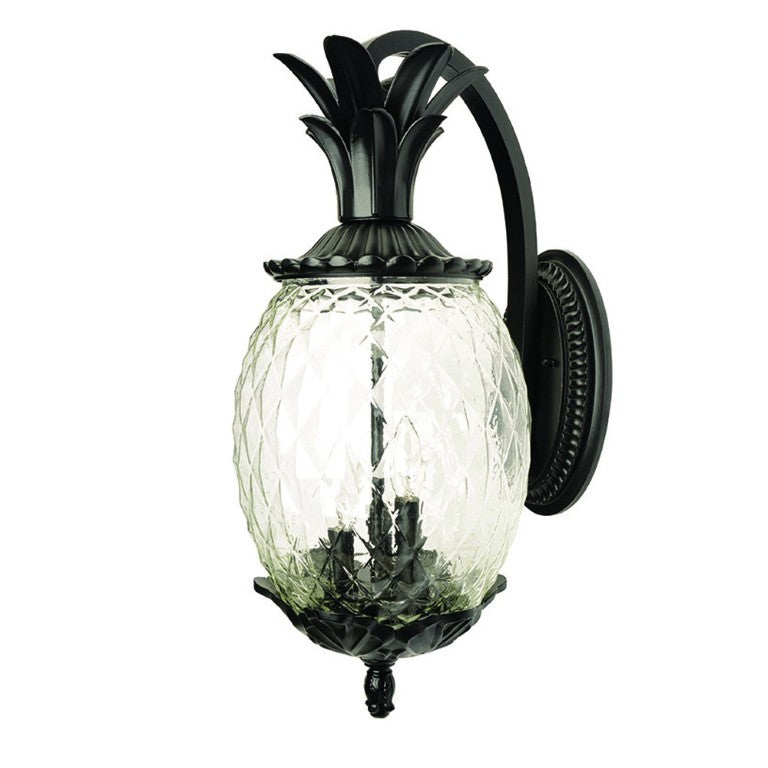 HomeRoots 10 Inch Glass and Metal Flush Mount Ceiling Light Modern Three Bulb Home Fixture 398408