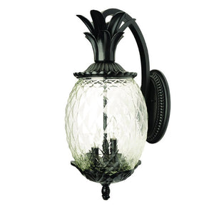 HomeRoots 10 Inch Glass and Metal Flush Mount Ceiling Light Modern Three Bulb Home Fixture 398408