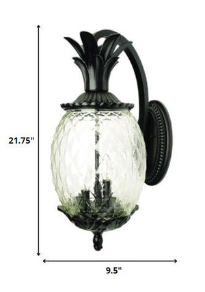 Homeroots Lanai 3-light Matte Black Wall Light   398408