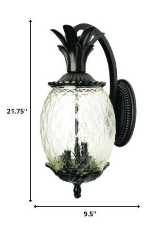 Homeroots Lanai 3-light Matte Black Wall Light   398408