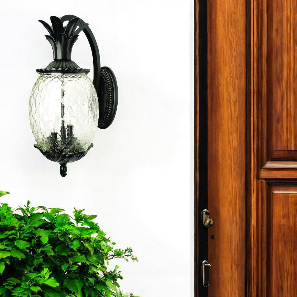 Homeroots Lanai 3-light Matte Black Wall Light   398408