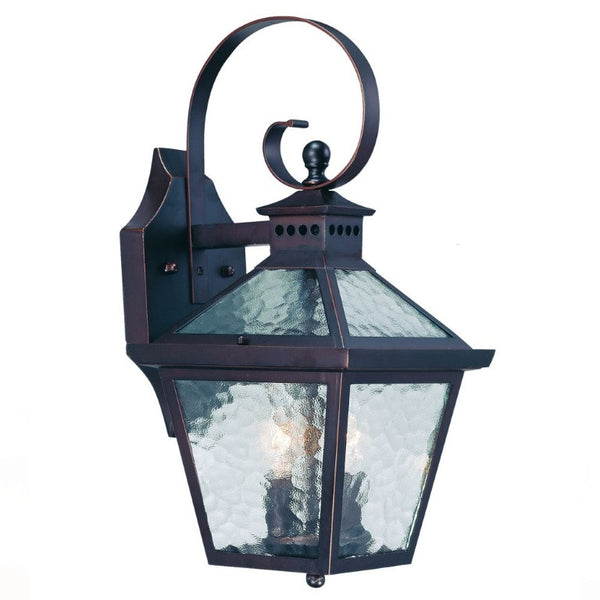 Xl Hammered Glass Antique Bronze Sconce Pair for Elegant Indoor Wall Lighting