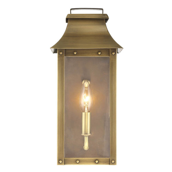 Homeroots Manchester 1-light Aged Brass Pocket Wall Light   398419