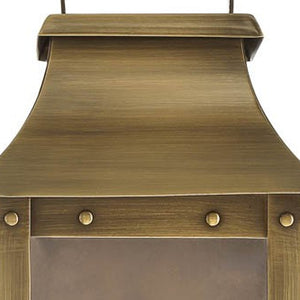 Homeroots Manchester 1-light Aged Brass Pocket Wall Light   398419