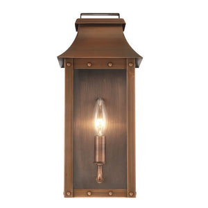 Homeroots Manchester 1-light Copper Patina Pocket Wall Light   398420