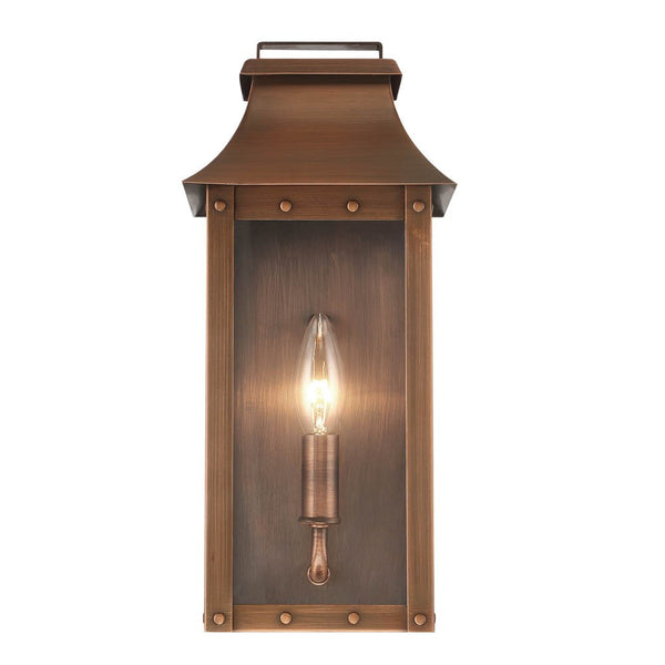 Homeroots Manchester 1-light Copper Patina Pocket Wall Light   398420