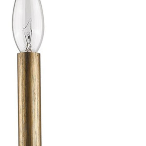 HomeRoots Light Gold Wall Sconce with Elegant Crystal Accent for Transitional Home Décor & Ambient Lighting 398432