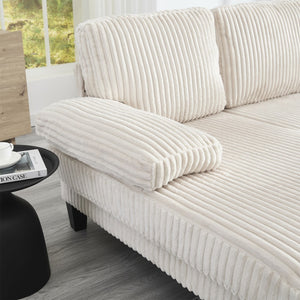 English Elm U-Shaped 4-Seat Sofa With Double Chaise - Luxurious Velvet Comfort For Modern Living Spaces W2705S00014-GIGA