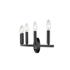 Homeroots Sawyer 5-light Matte Black Vanity   398442