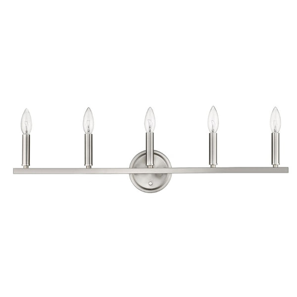 7 Inch Metal Vanity Flush Mount Sconce Wall Light for Elegant Bathroom Lighting Decor