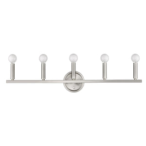 Homeroots Sawyer 5-light Satin Nickel Vanity   398443