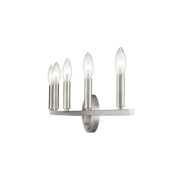 Homeroots Sawyer 5-light Satin Nickel Vanity   398443
