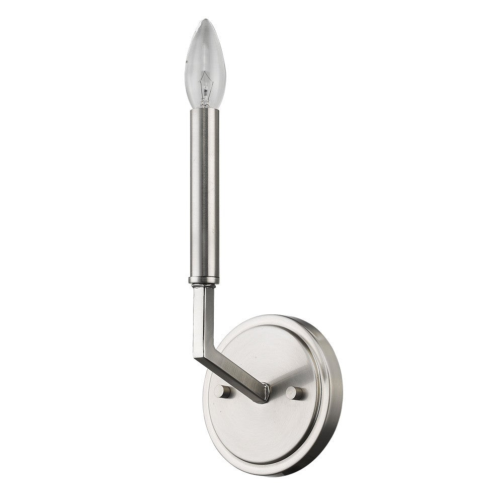 Homeroots Minimalist Silver Wall Sconce   398445