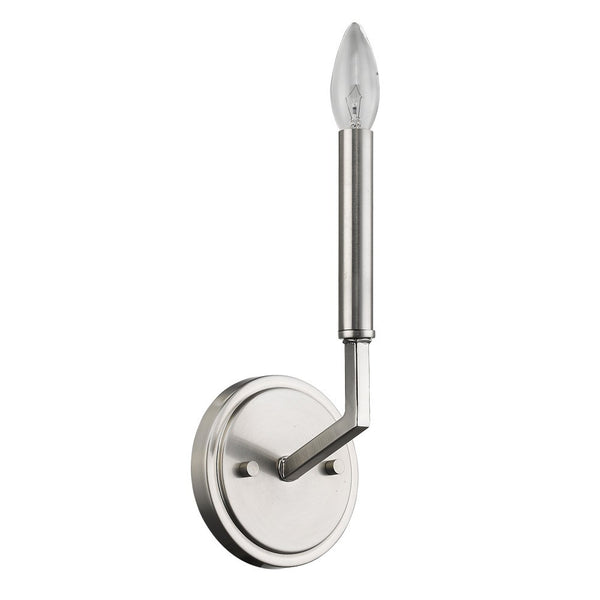 Homeroots Minimalist Silver Wall Sconce   398445