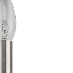 Homeroots Minimalist Silver Wall Sconce   398445