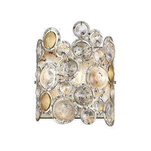 Homeroots Vitozzi 1-light Antique Silver Leaf Sconce   398446